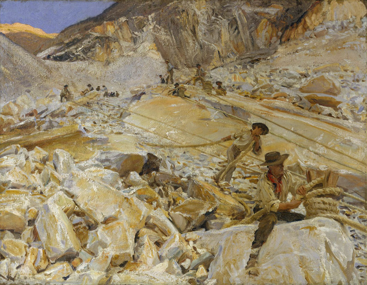 Bringing Down Marble from the Quarries to Carrara (mk18)